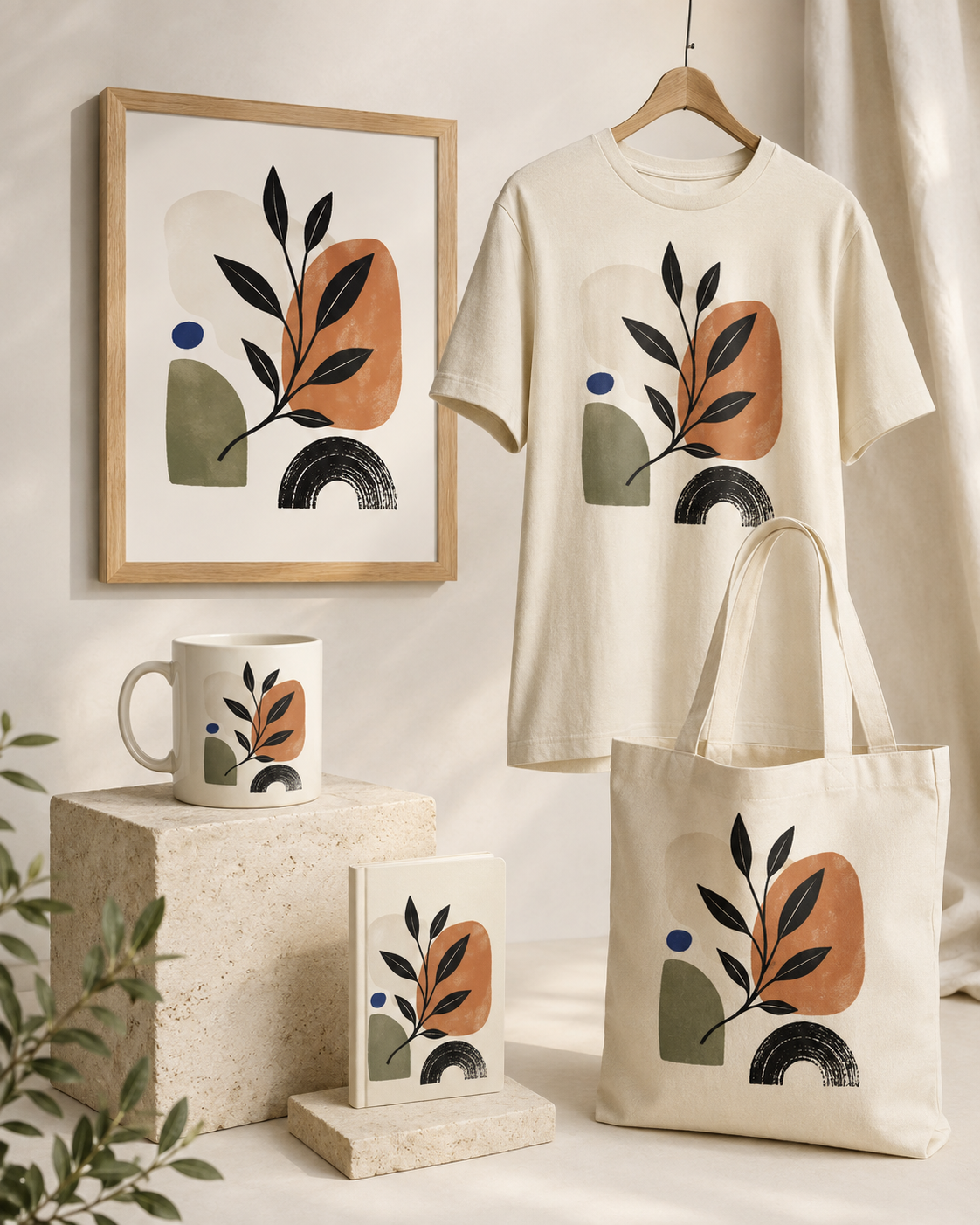 Coordinated mugs, apparel and art from the PickNexa collection